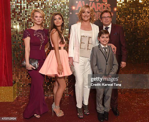 Gillian Taylforth, Mimi Keene, Laurie Brett, Eliot Carrington and Adam Woodyatt attend the British Soap Awards at Manchester Palace Theatre on May...