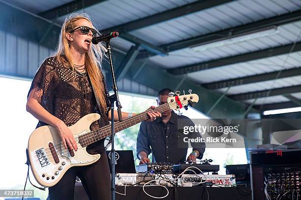 Ceci Bastida performs onstage during the Pachanga Latino Music Festival at Fiesta Gardens on May 16, 2015 in Austin, Texas.