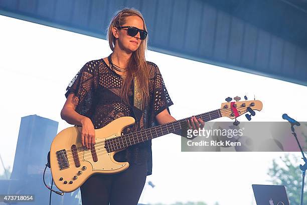 Ceci Bastida performs onstage during the Pachanga Latino Music Festival at Fiesta Gardens on May 16, 2015 in Austin, Texas.