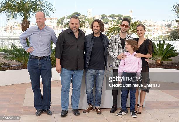 Executive producer Nicolas Chartier, guest, producer Ram Bergman, actors Gilad Kahana, Amir Tessler and director Natalie Portman attend the "A Tale...