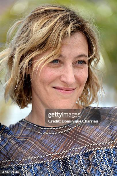 Actress Valeria Bruni Tedeschi attends the "Asphalte" Photocall during the 68th annual Cannes Film Festival on May 17, 2015 in Cannes, France.