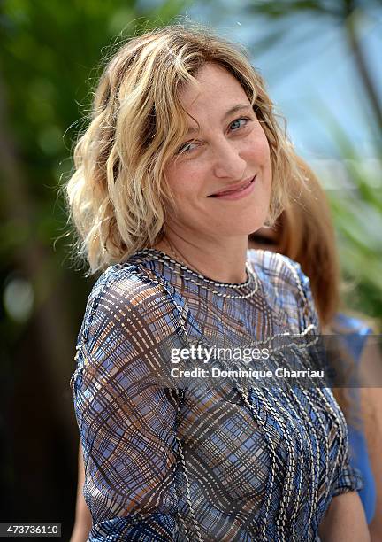 Actress Valeria Bruni Tedeschi attends the "Asphalte" Photocall during the 68th annual Cannes Film Festival on May 17, 2015 in Cannes, France.