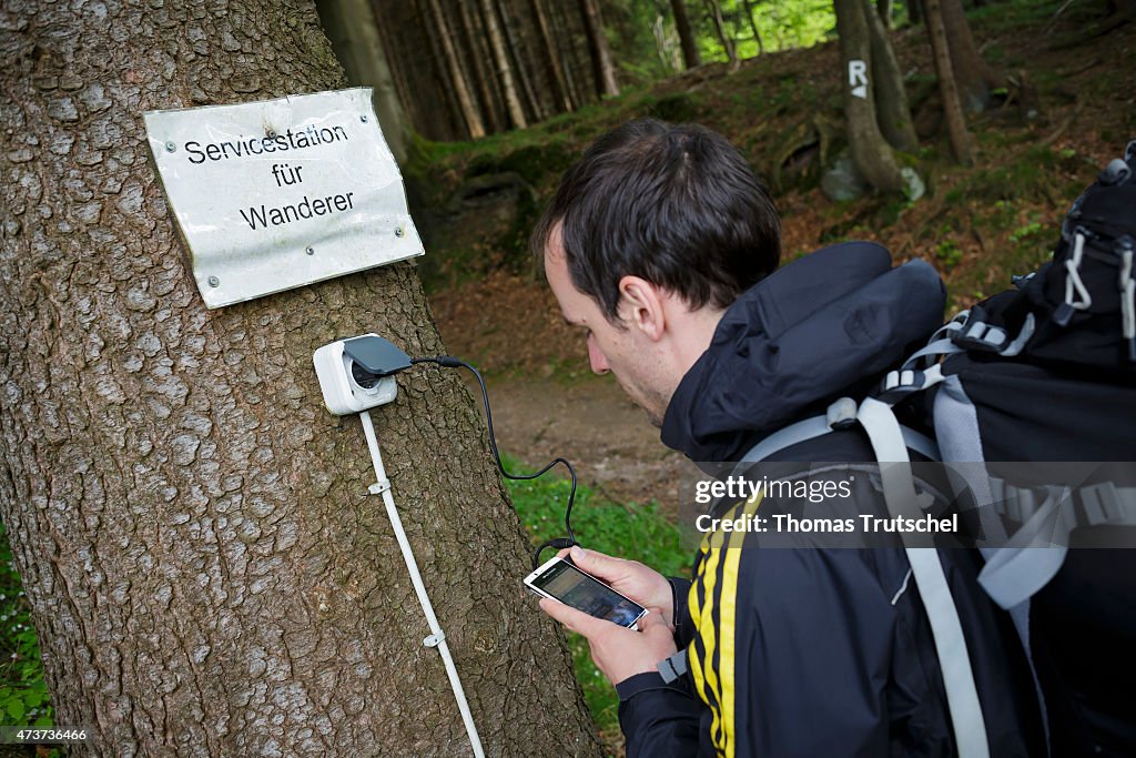 Mobile Phone Charging Station For Hikers