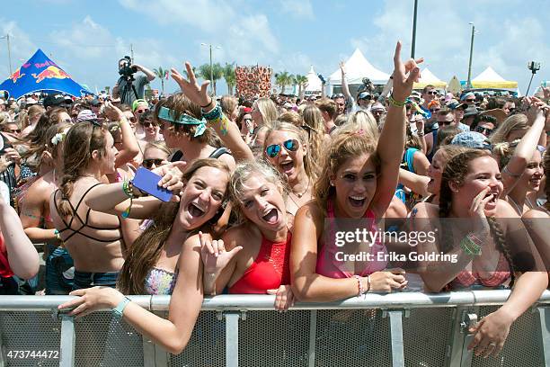 Atmosphere at the BMI Stage during Elle King's performance on May 16, 2015 in Gulf Shores, Alabama.