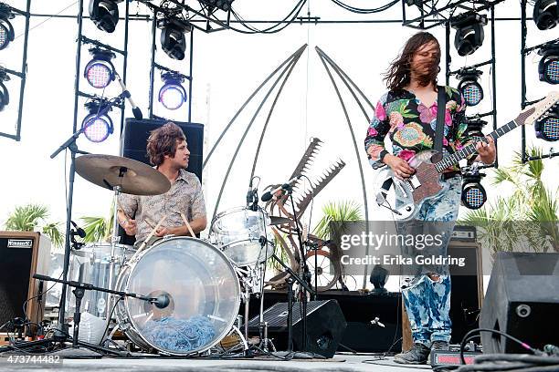 Jamin Orrall and Jake Orrall of Jeff The Brotherhood perform on May 16, 2015 in Gulf Shores, Alabama.