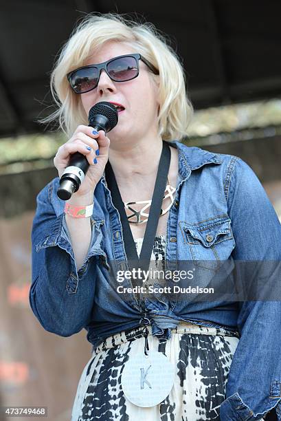 Kat Corbett performs onstage at Irvine Meadows Amphitheatre on May 16, 2015 in Irvine, California.