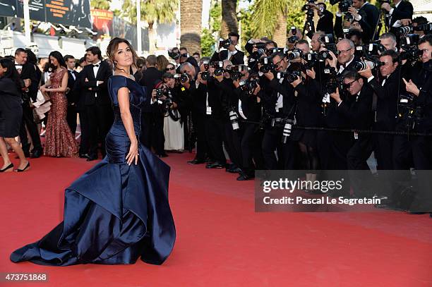 Actress Eva Longoria attends the Premiere of "Carol" during the 68th annual Cannes Film Festival on May 17, 2015 in Cannes, France.