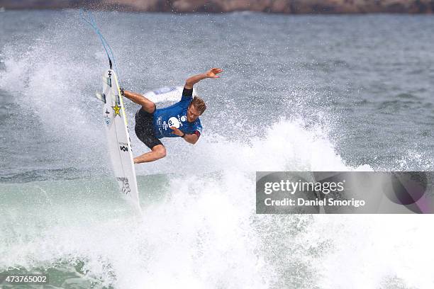 Bede Durbidge of Australia placed runner-up in the final of the Oi Rio Pro on May 17, 2015 in Rio de Janeiro, Brazil.