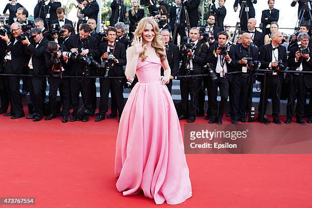 Russian actress Svetlana Khodchenkova attends the Premiere of 'Carol' during the 68th annual Cannes Film Festival on May 17, 2015 in Cannes, France.