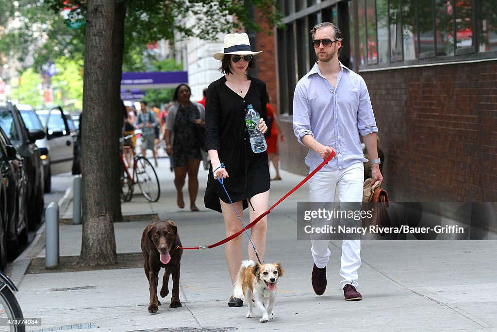 Celebrity Sightings In New York - May 17, 2015