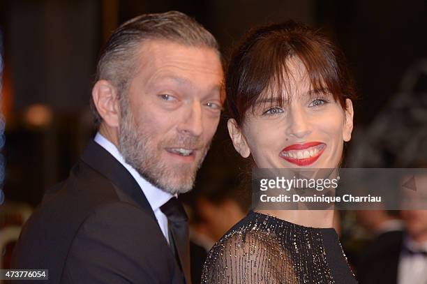Vincent Cassel and Maiwenn attend "Mon Roi" Premiere during the 68th annual Cannes Film Festival on May 17, 2015 in Cannes, France.