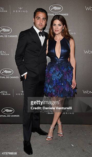Negin Mirsalehi and guest attend the Kering Official Cannes Dinner at Place de la Castre on May 17, 2015 in Cannes, France.