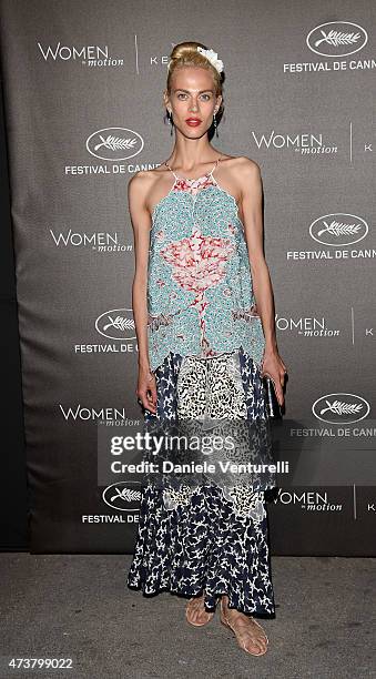 Aymeline Valade attends the Kering Official Cannes Dinner at Place de la Castre on May 17, 2015 in Cannes, France.