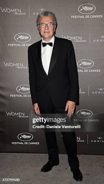 Serge Toubiana attends the Kering Official Cannes Dinner at Place de la Castre on May 17, 2015 in Cannes, France.