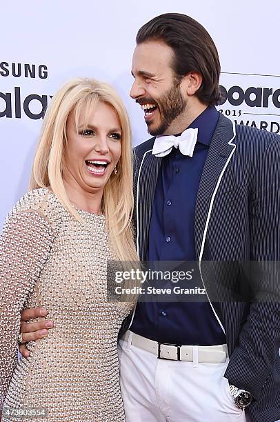 Recording artist Britney Spears and producer Charlie Ebersol attend he 2015 Billboard Music Awards at MGM Grand Garden Arena on May 17, 2015 in Las...
