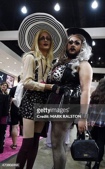 Drag Queens Chris and Andromeda pose during the inaugural RuPauls ...