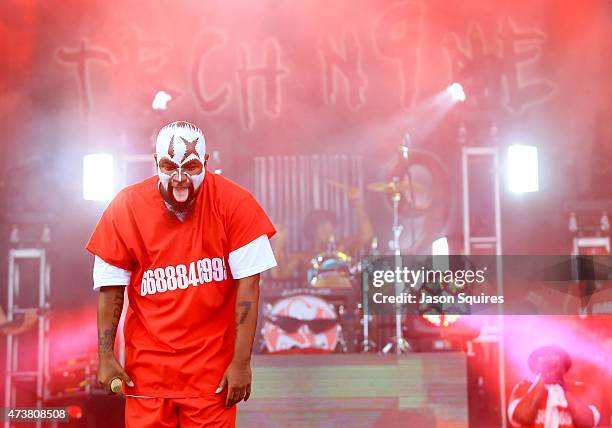 Rapper Tech N9ne performs at MAPFRE Stadium on May 17, 2015 in Columbus, Ohio.