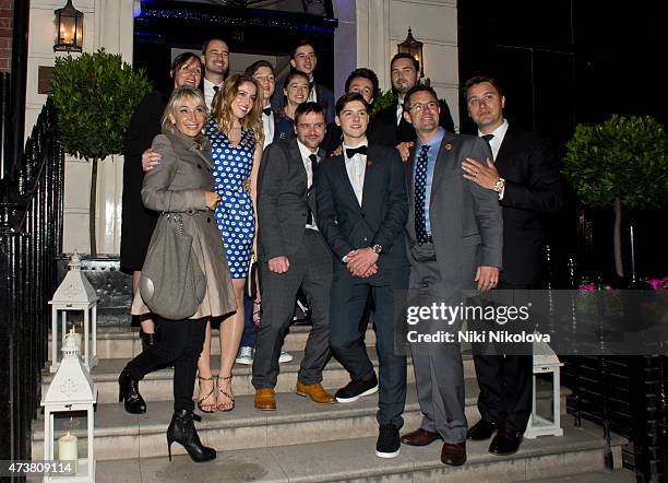 May 17: Raffey Cassidyis seen Leaving Morton's steak house, Mayfair on May 17, 2015 in London, England.