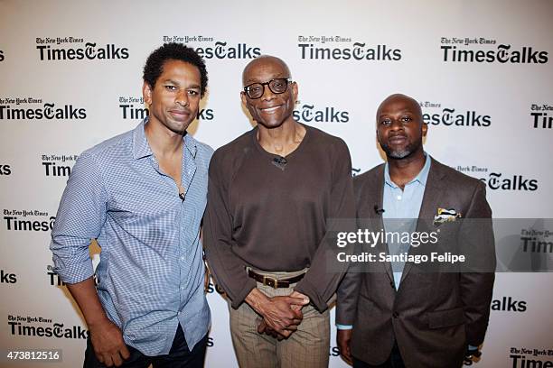 Toure, Bill T. Jones and Marc Bamuthi Joseph attend TimesTalks At Harlem EatUp! at MIST Harlem on May 17, 2015 in New York City.