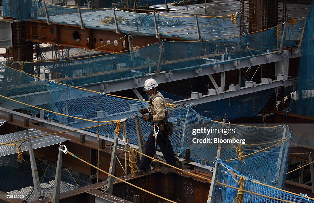 Images Of Construction Sites Ahead Of Japan's 1Q GDP Figures