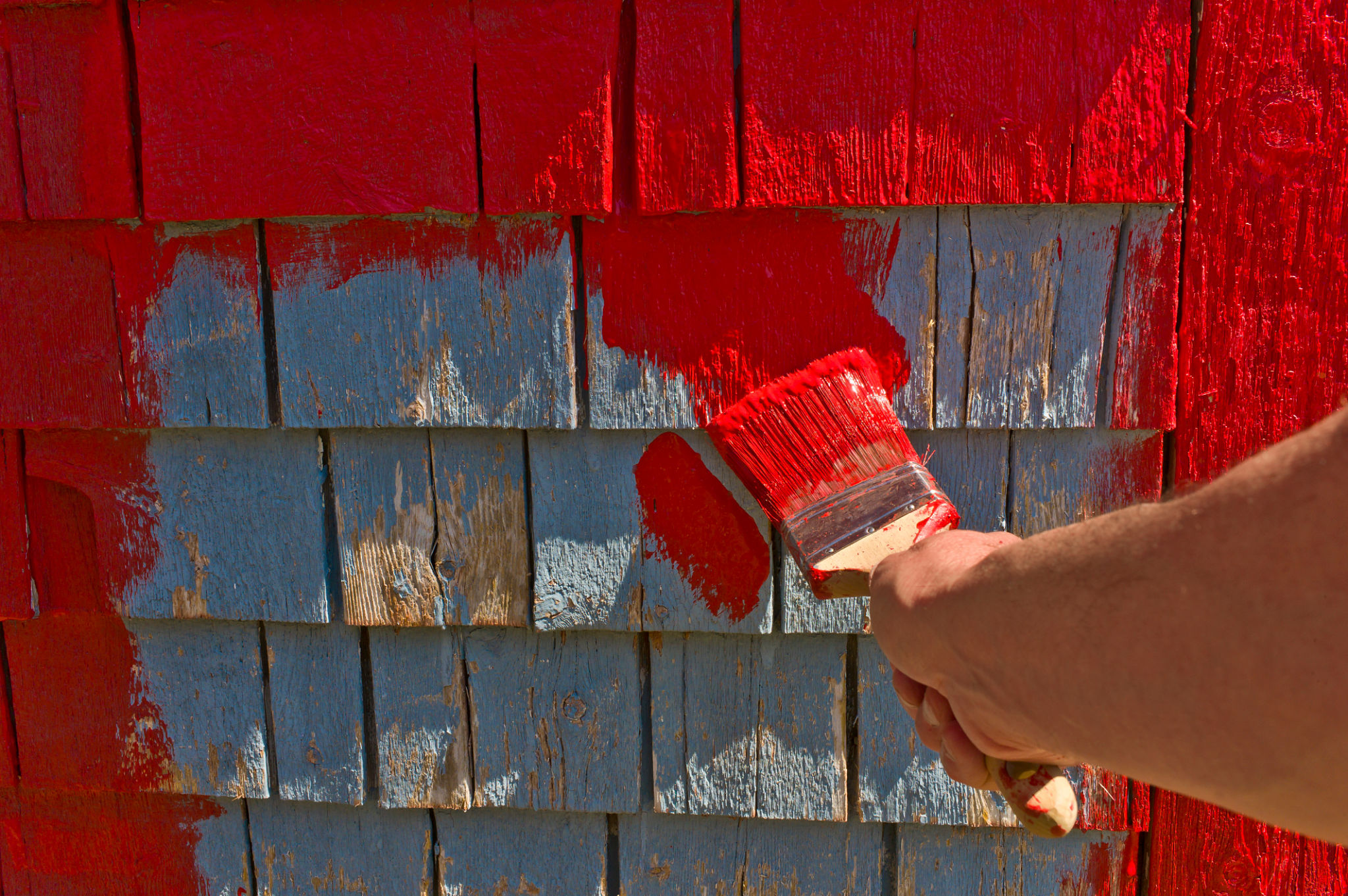 rustic shed painting