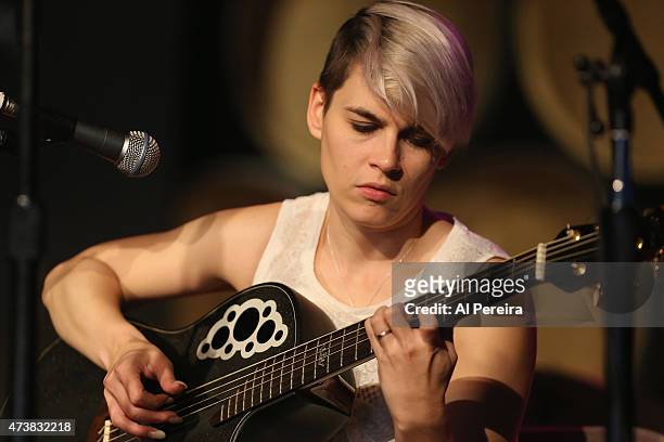 Kaki King performs at the Everest Awakening: A Prayer for Nepal and Beyond Benefit show at City Winery on May 17, 2015 in New York City.
