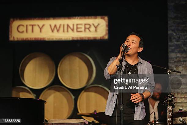 Shyman Nepali performs at the Everest Awakening: A Prayer for Nepal and Beyond Benefit show at City Winery on May 17, 2015 in New York City.