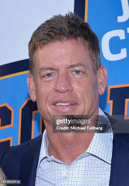 Former NFL quarterback Troy Aikman attends the VIP Appreciation Celebrity Reception celebrating the 9th Annual Jim Mora Celebrity Golf Classic at W...