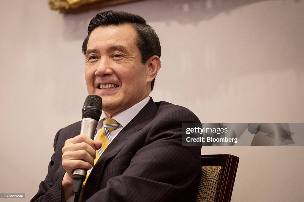 Taiwan's President Ma Ying-Jeou Attends News Conference