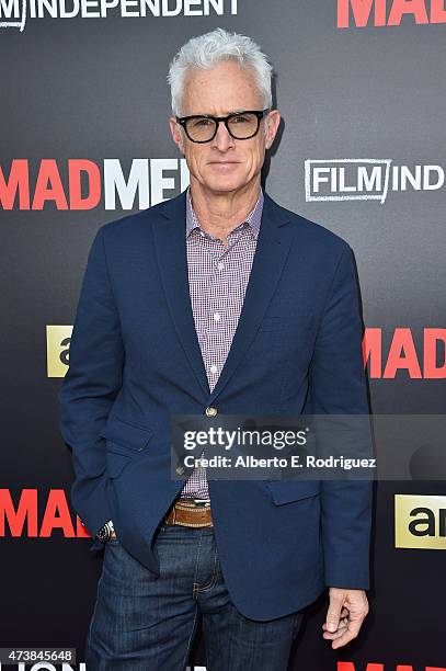 Actor John Slattery attends AMC, Film Independent and Lionsgate Present "Mad Men" Live Read at The Theatre at Ace Hotel Downtown LA on May 17, 2015...