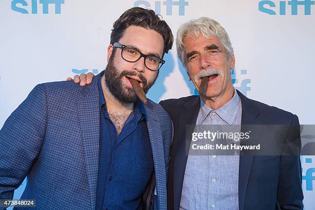 Director Brett Haley and Actor Sam Elliott attend the Seattle International Film Festival screening of ''I'll See You In My Dreams' at SIFF Cinema...