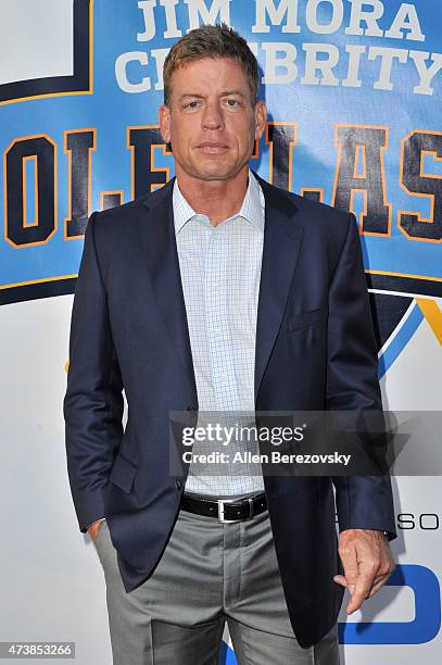 Former NFL quarterback Troy Aikman attends the 9th annual Jim Mora Celebrity Golf Classic - VIP appreciation celebrity cocktail reception at W Los...