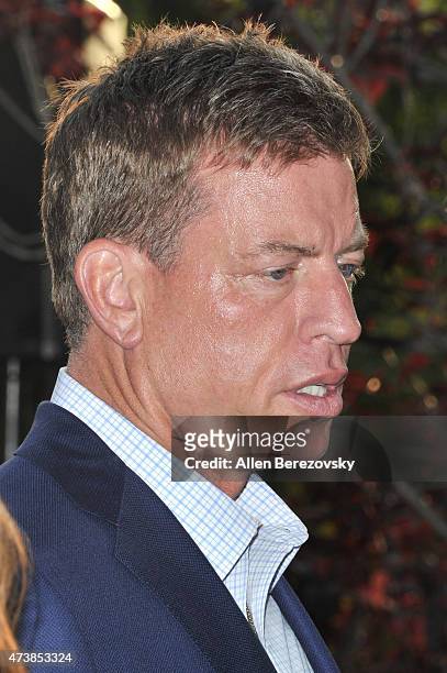 Former NFL quarterback Troy Aikman attends the 9th annual Jim Mora Celebrity Golf Classic - VIP appreciation celebrity cocktail reception at W Los...