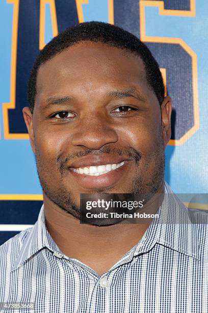 Maurice Jones-Drew attends the 9th annual Jim Mora celebrity golf classic VIP cocktail reception at W Los Angeles West Beverly Hills on May 17, 2015...