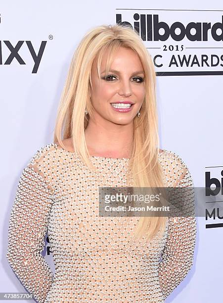 Singer Britney Spears arrives at the 2015 Billboard Music Awards at MGM Garden Arena on May 17, 2015 in Las Vegas, Nevada.