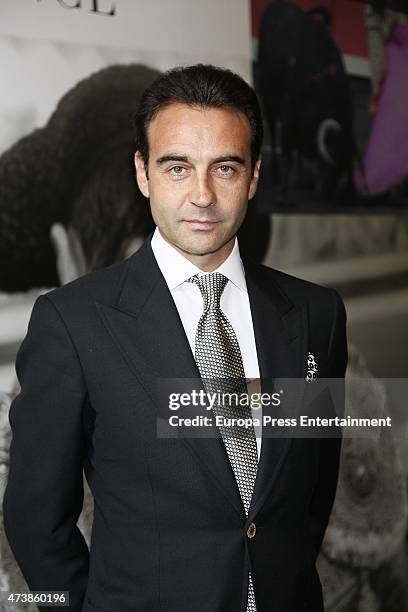 Enrique Ponce attends the homage for his 25th anniversary as bullfighter at Club Allard restaurant on May 14, 2015 in Madrid, Spain.