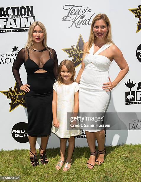 Daya Fernandez attends the Hollywood Domino Cannes Benefiting Action Against Hunger Nepal Earthquake Emergency Response on May 17, 2015 in Cannes,...