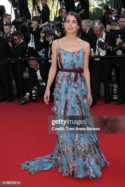 Charlotte Casiraghi attends the "Carol" premiere during the 68th annual Cannes Film Festival on May 17, 2015 in Cannes, France.