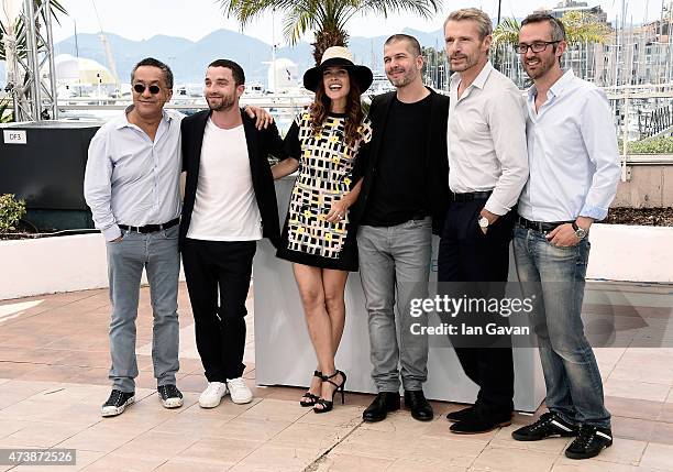 Producer Renaud Le Van Kim, actor Guillaume Gouix, actress Virginie Ledoyen, director Eric Hannezo, actor Lambert Wilson and producer Guillaume...