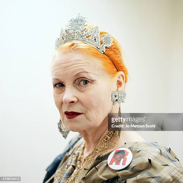 Fashion designer Vivienne Westwood is photographed on March 13, 2012 in London, England.