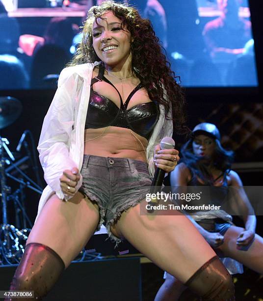 Tinashe performs during Power 106's Powerhouse 2015 at Honda Center on May 16, 2015 in Anaheim, California.