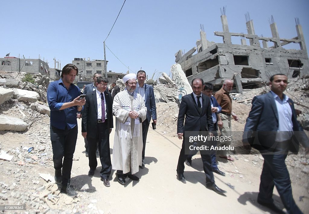 Turkey's Religious Affairs Presidency's President Gormez visits Gaza