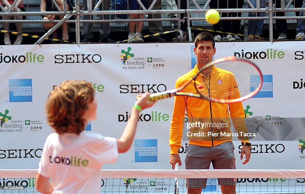 Novak Djokovic Attends Expo 2015 Event In Milan