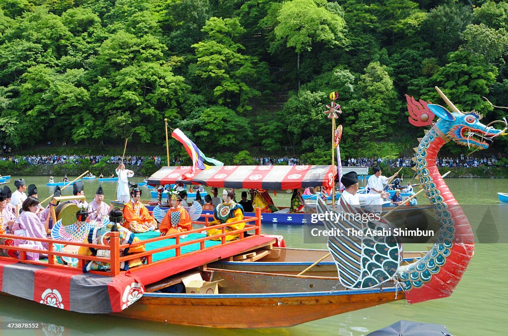 Reproduction Event of Heian Era Aristocracy Pastime Takes Place In Kyoto