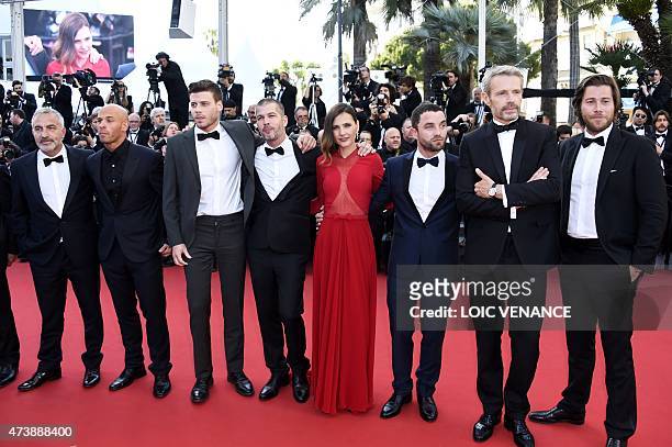 French producer Marc Dujardin, French actor Franck Gastambide, Canadian actor Francois Arnaud, French director Eric Hannezo, French actress Virginie...