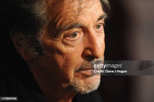 Actor Al Pacino attends the UK Premiere of "Danny Collins" at the Ham Yard Hotel on May 18, 2015 in London, England.