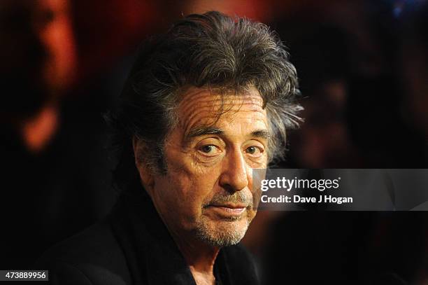 Actor Al Pacino attends the UK Premiere of "Danny Collins" at the Ham Yard Hotel on May 18, 2015 in London, England.