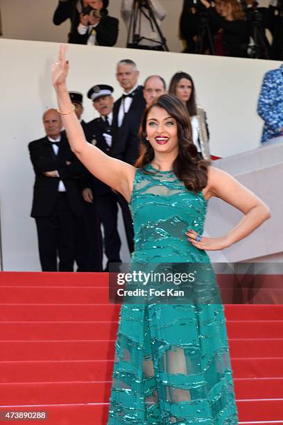 Aishwarya Rai attends the 'Carol' Premiere during the 68th annual Cannes Film Festival on May 17, 2015 in Cannes, France.