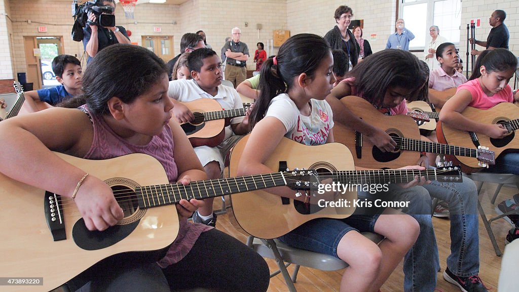 Music Industry Leaders And Artists Bring Music to D.C.'s Bancroft Elementary School