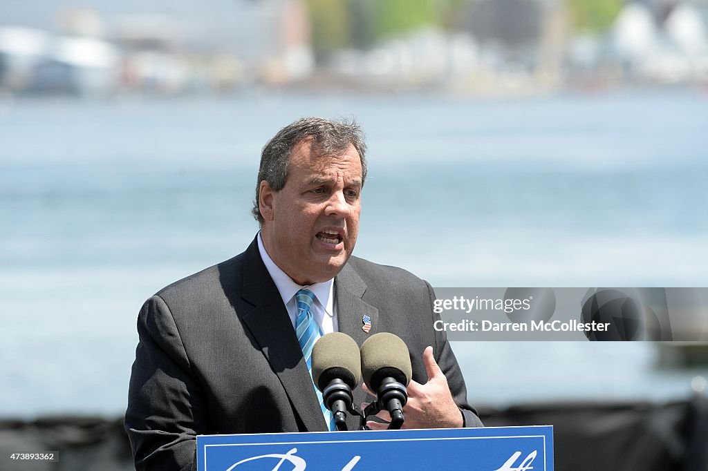 NJ Governor Chris Christie Gives Foreign Policy Speech In New Hampshire